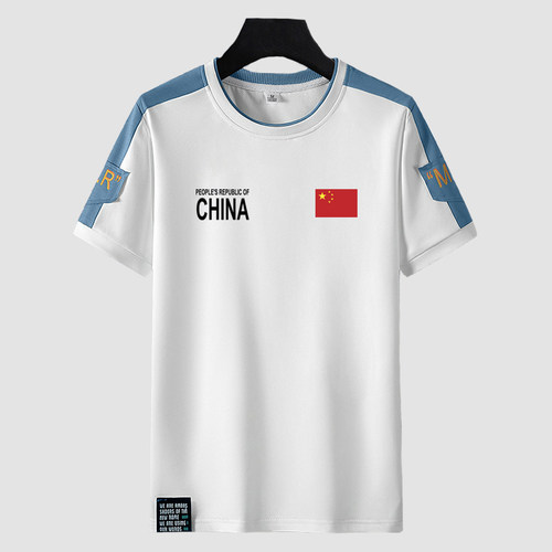 2026夏季国家队短袖男子CHINA运动圆领速干T恤国潮教练运动服体恤