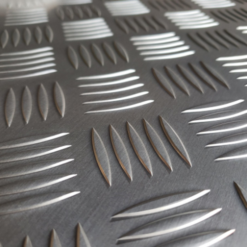 5754花纹铝板五条筋指针型车用防滑铝板5183 5005 5154铝花纹板