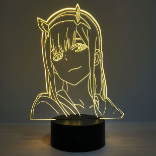亲爱的弗兰克斯0国家队3D小夜灯错觉灯led视觉创意七彩立体摆件画