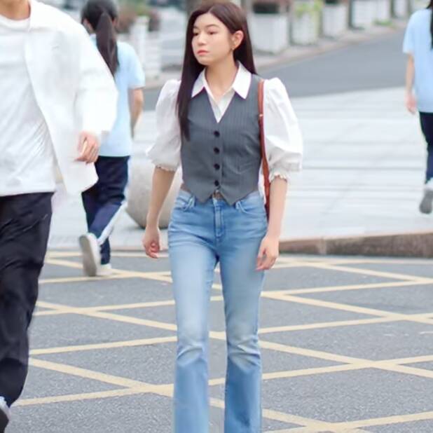 狙击蝴蝶陈妍希岑矜同款马甲背心