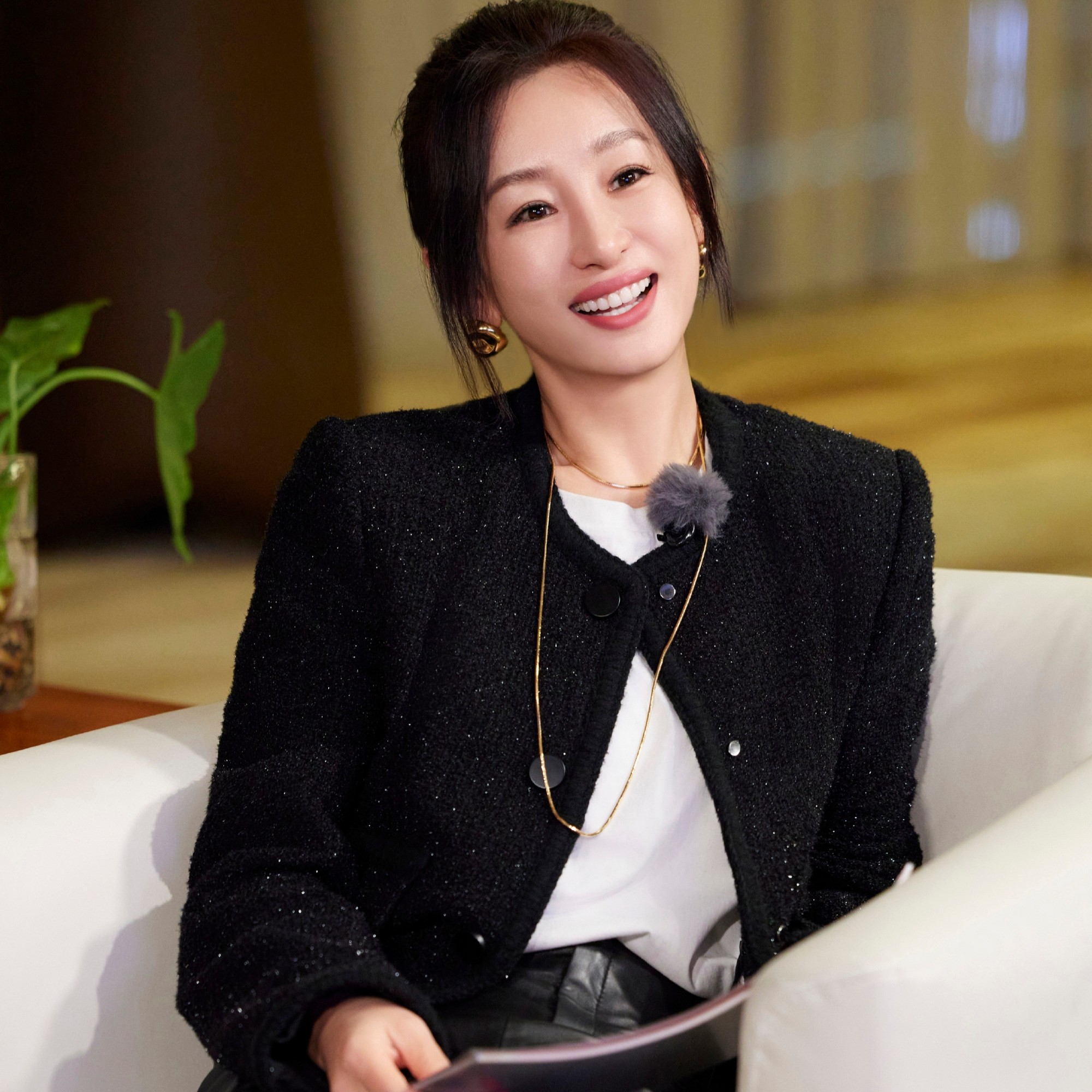 原版花儿与少年好友记秦海璐同款小香风外套圆领长袖上衣女衣服潮