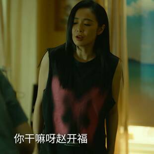 圆领印花无袖 背心上衣夏季 t恤百搭女衣服潮 重影高叶秦虹同款 原版