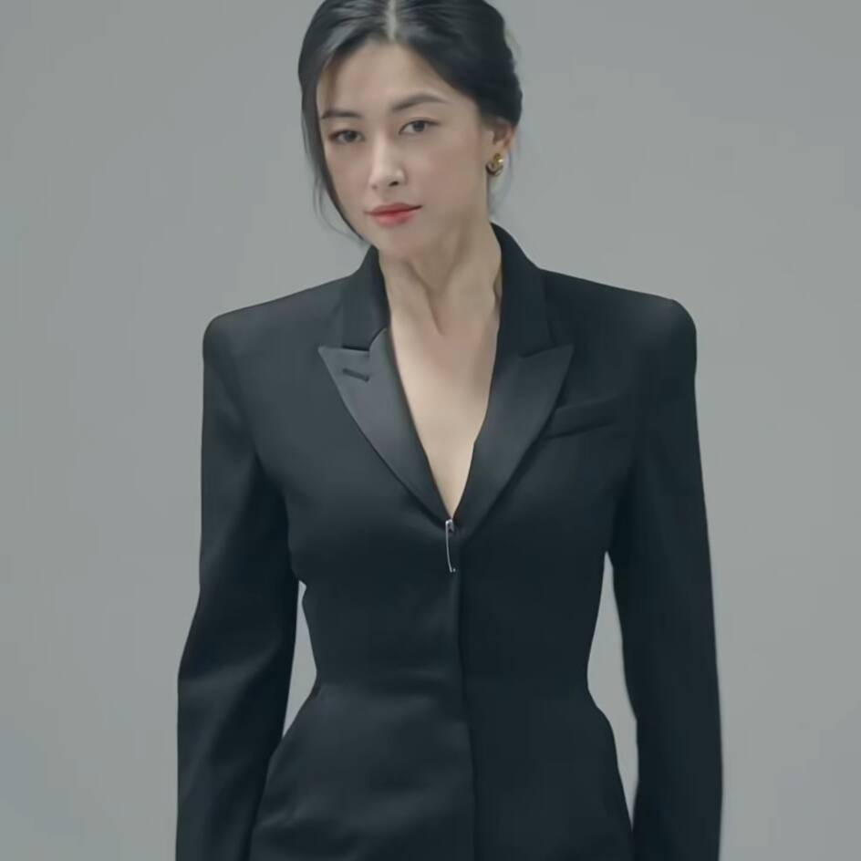 他为什么依然单身朱珠同款西装裙