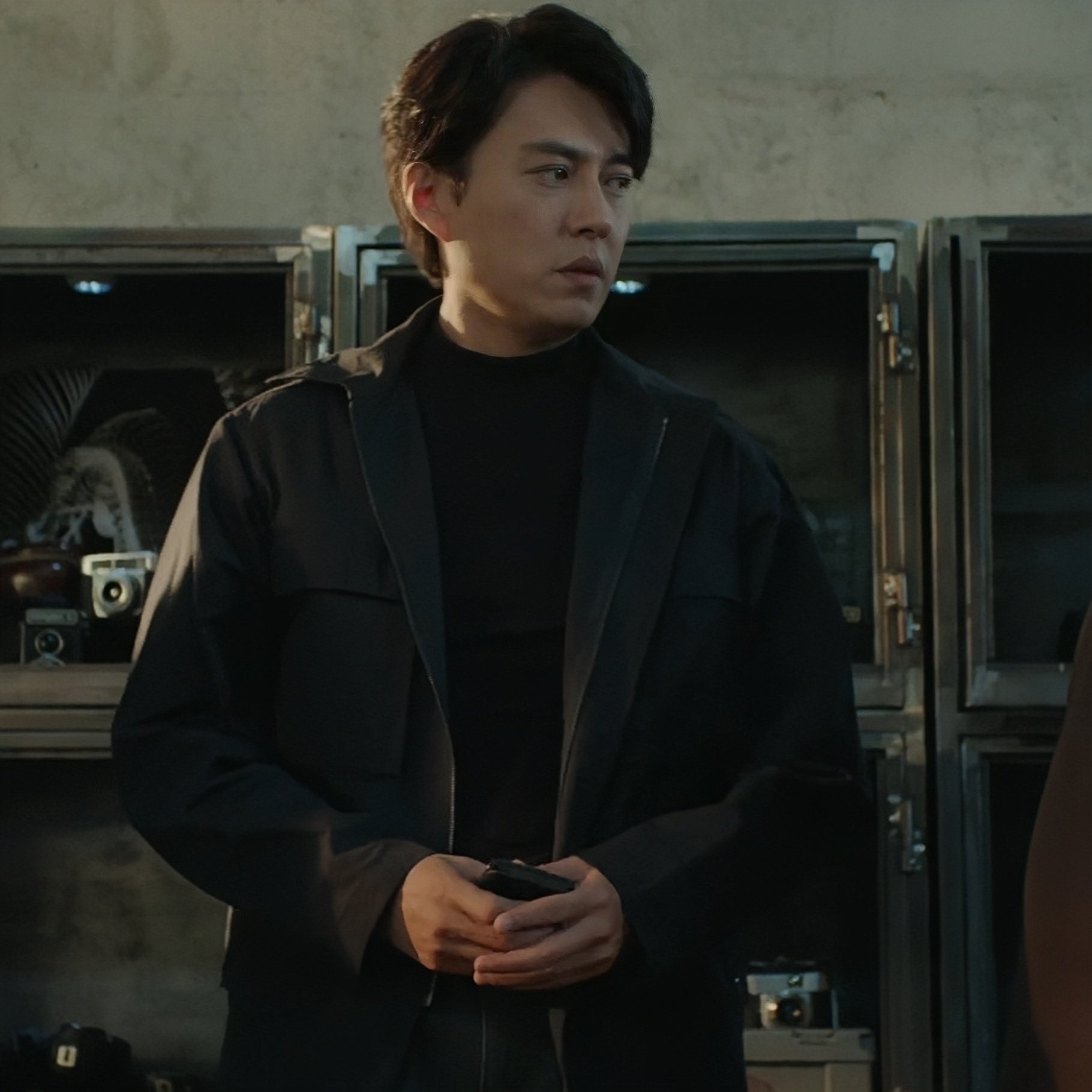 原版纵有疾风起靳东唐尘同款夹克工装外套翻领长袖上衣男衣服潮