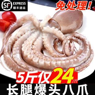 新鲜长腿八爪鱼鲜活冷冻超大网红爆头八爪鱼整条章鱼捞汁海鲜商用