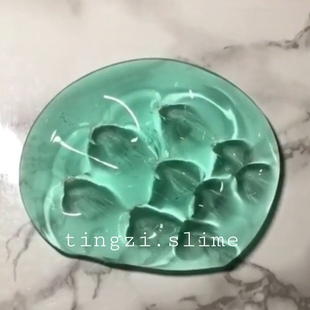 薄荷绿透泰鬼口水史莱姆水晶鼻涕泥ins外网美拍抖音网红同款 解压