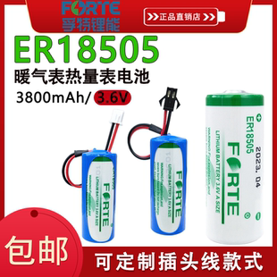 Forte孚特ER18505智能IC卡水表暖气表热力流量计巡更棒3.6V锂电池