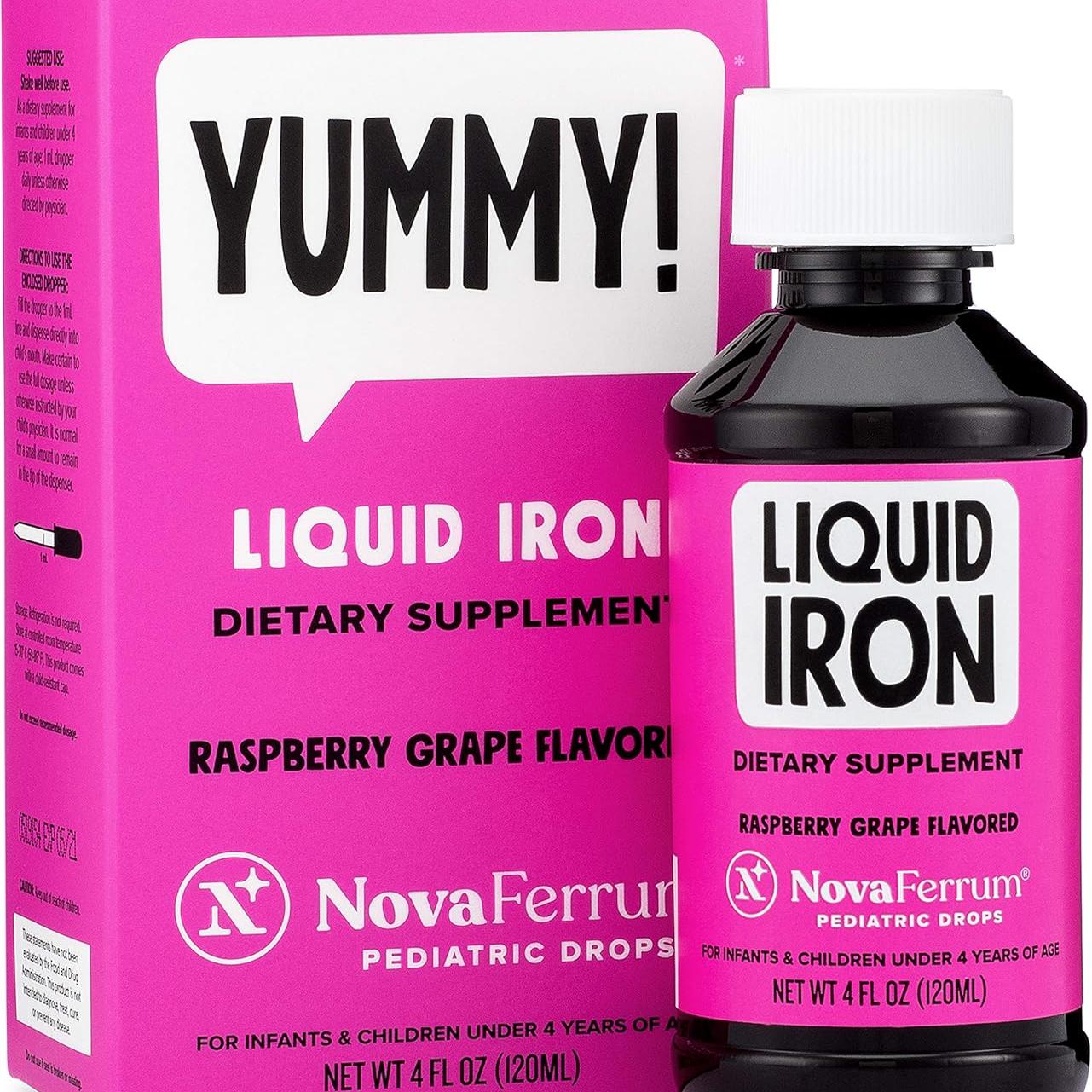 美国直邮NovaFerrum  婴幼儿儿童滴剂铁液补充剂 120ml（4个月）