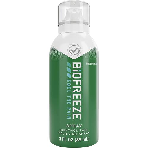 美国直邮Biofreeze Menthol Spray薄荷醇喷雾肌肉酸痛背 关节89ml