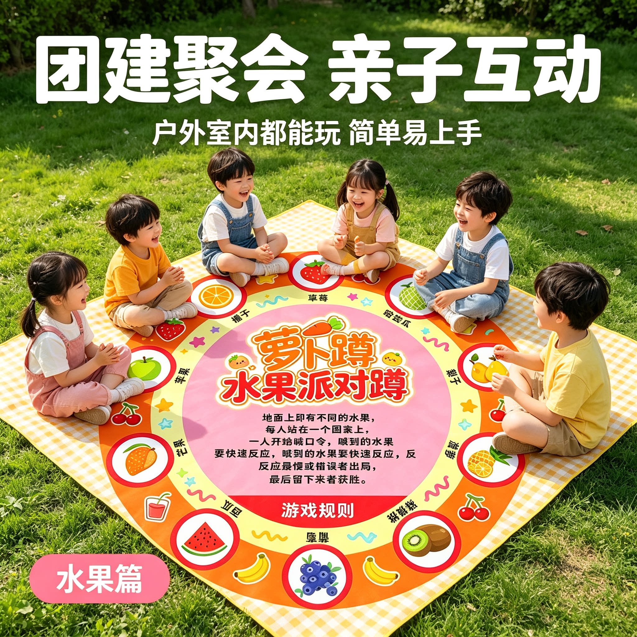 团建游戏道具萝卜蹲趣味拓展活动图片