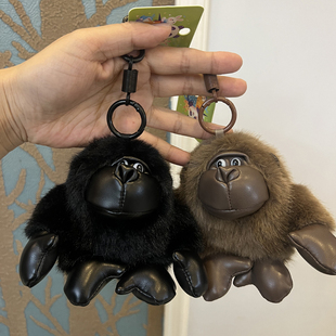 大猩猩钥匙扣挂件毛绒玩具背包挂饰公仔玩偶金刚儿童男生萌酷礼物