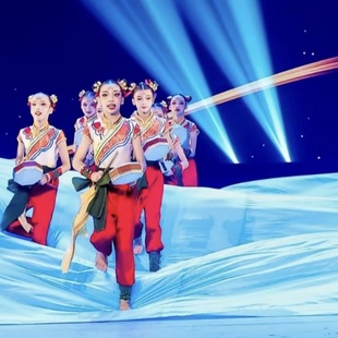 灵童哪吒鼓少儿舞蹈之魔童踏浪演出服盛世欢腾传承手打鼓演出服装