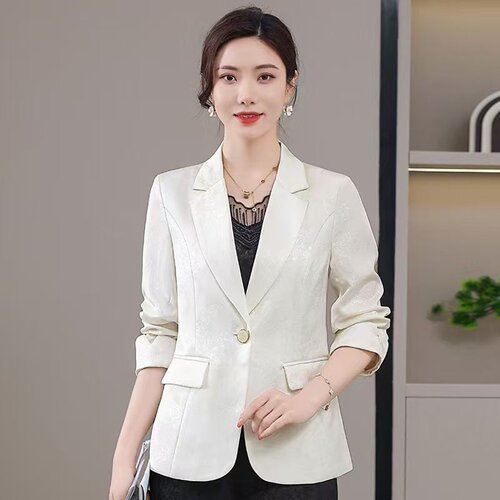 春季女一粒扣修身显瘦小西装外套