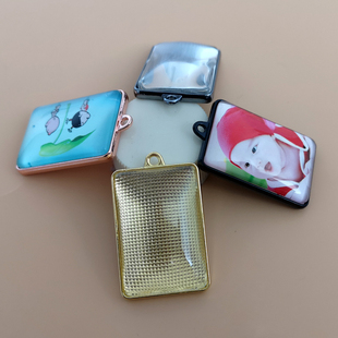 相框钥匙扣半成品配件自定义照片挂件diy婚纱照影楼手工diy材料制