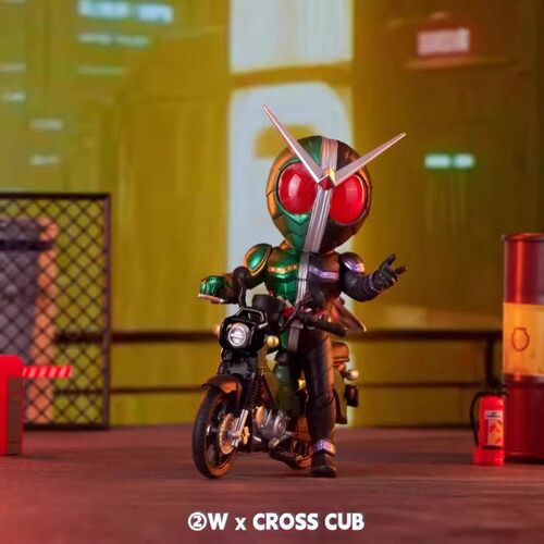 万代BNFIGURE Q 假面骑士×HONDA摩托车联名盲盒手办周边男生礼物
