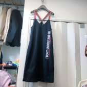 S码 蓝色背带裙