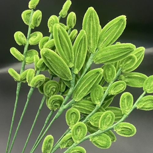 纯手工扭扭棒绿叶成品