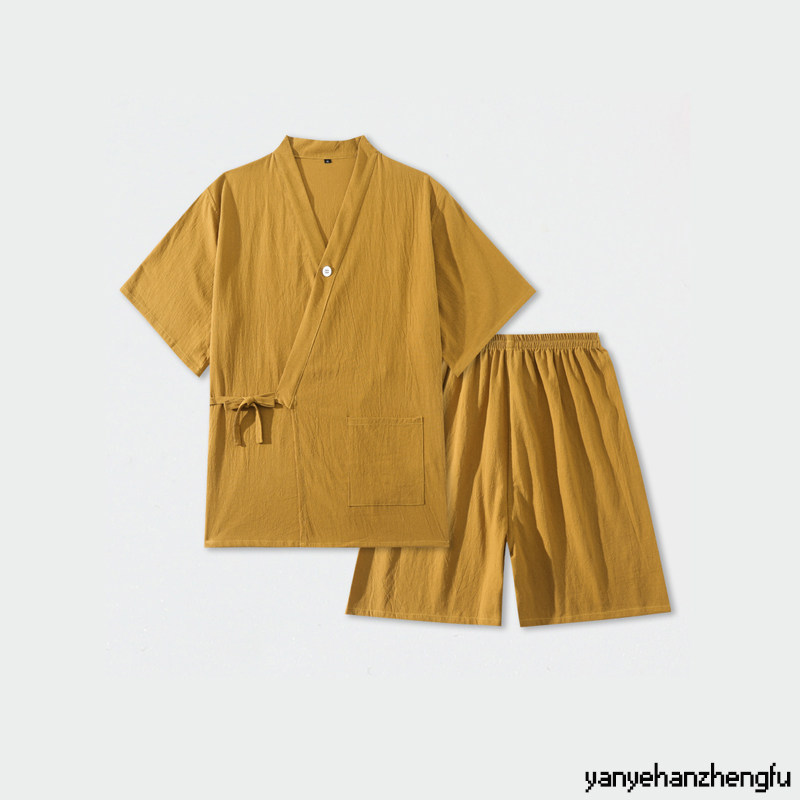 新款汗蒸服女纯棉开衫浴服按摩服