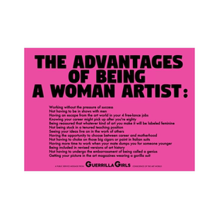 女艺术家的优势海报游击队女孩卧室宿舍装饰画画芯黑白风格文艺画