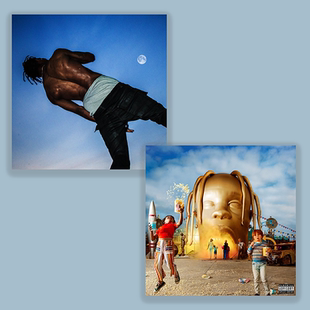 Travis Scott音乐专辑封面海报 欧美歌手墙贴卧室宿舍装饰画