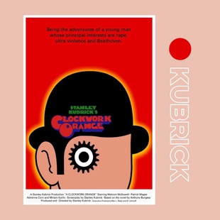 【库布里克电影】发条橙海报/闪灵/大开眼戒/全金属外壳/奇爱博士