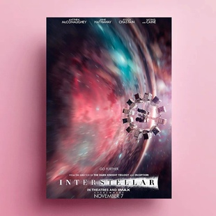 星际穿越电影海报定制 饰画画芯拍照背景 宿舍桌面墙贴房间卧室装