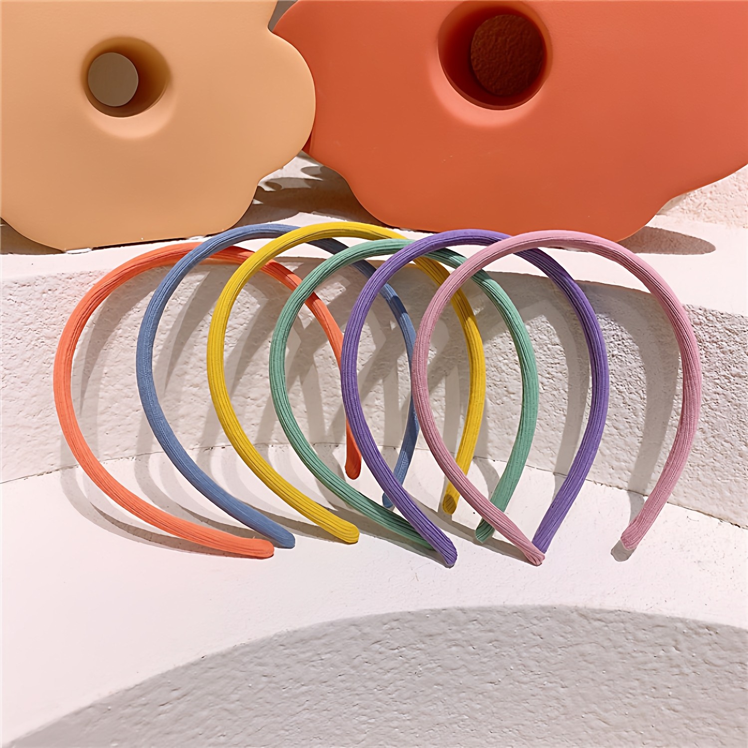 韩版新款儿童马卡龙色细发箍小女孩可爱纯色甜美头箍宝宝发卡头饰