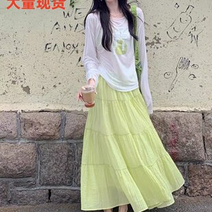 绝美巨好看清纯系松弛感套装裙子女2025年新款秋装搭配一整套穿搭