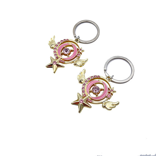 百变小樱战士权杖星月魔法棒摩托电动车个性钥匙头改装替换柄DIY