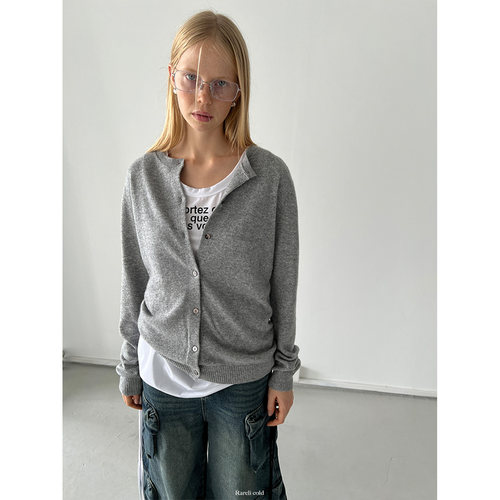 Rockrio Rarelicold 山羊绒宽松圆领长袖开衫