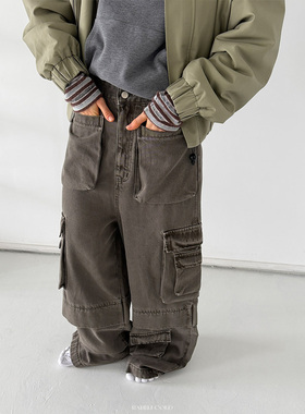 Rockrio Rarelicold 多口袋工装长裤 unisex 军绿色