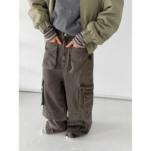 Rockrio Rarelicold 多口袋工装长裤 unisex 军绿色