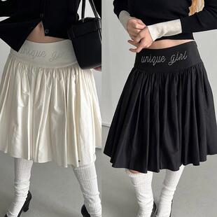 Rockrio 宽腰烫钻多层百褶半身裙 Rarelicold