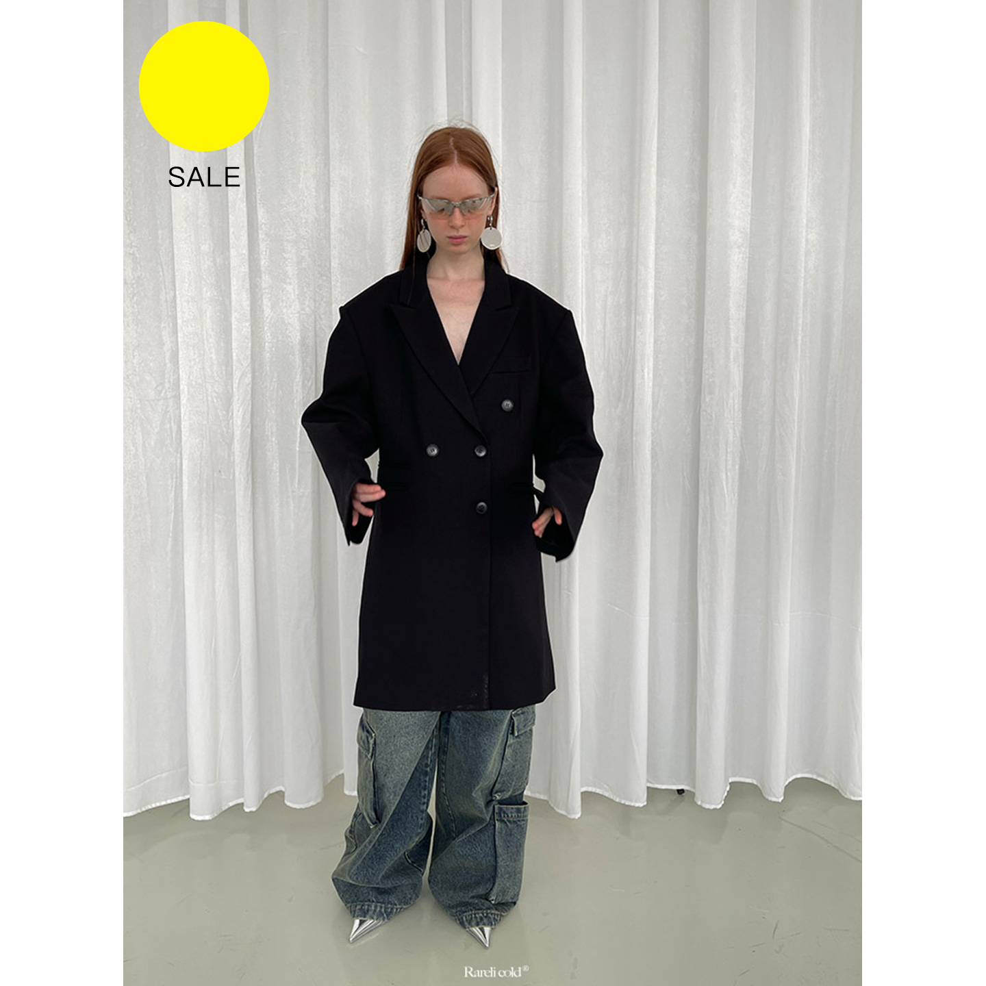 Rockrio/Rarelicold 微沙漏混纺羊毛廓形西装