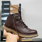 中帮皮鞋 工装 休闲日常商务潮流英伦防滑头层牛皮真皮百搭 男士 包邮