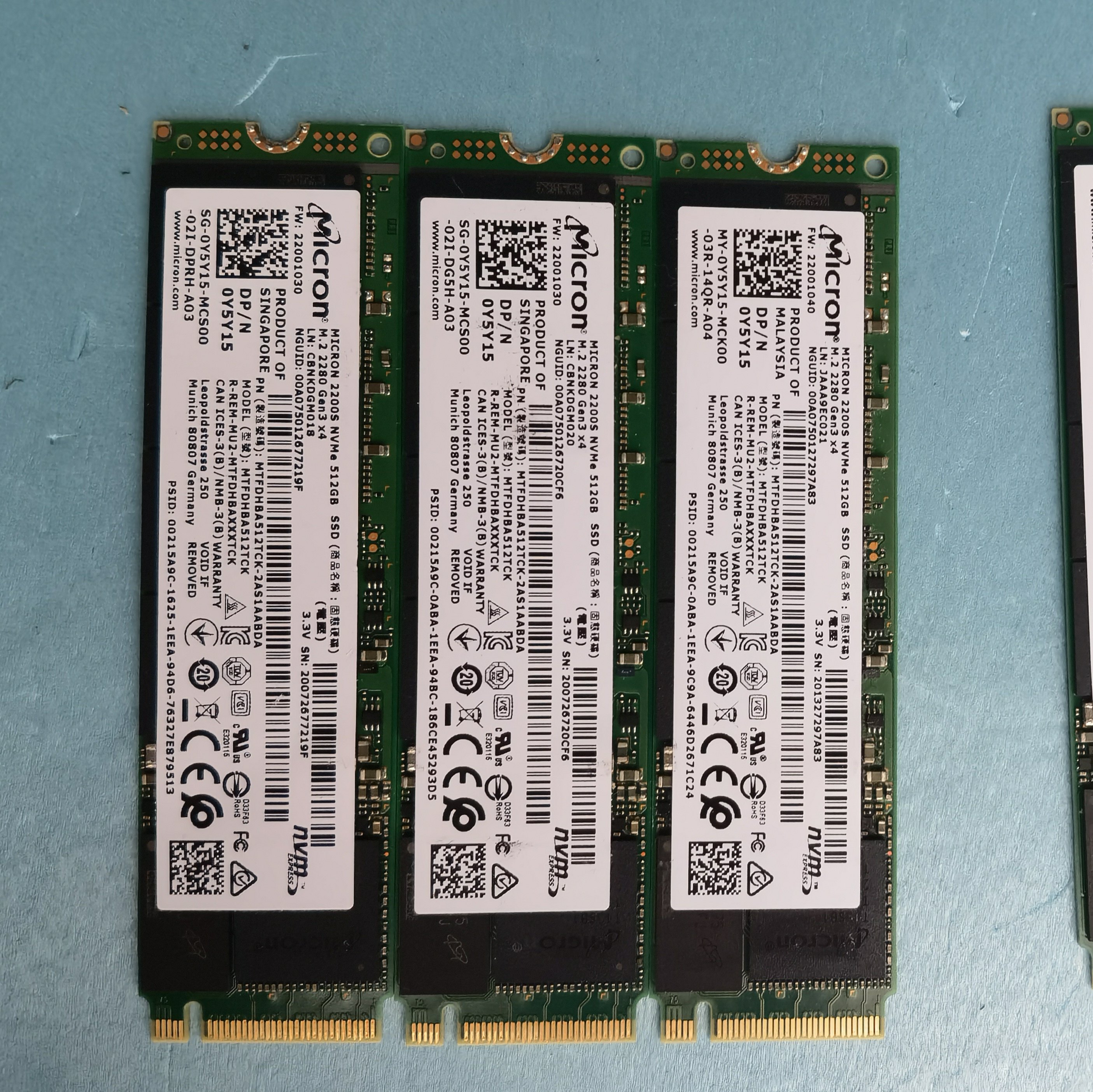 镁光2200S 512G M.2固态硬盘NVMe PCIe3.0x4笔记本电脑台式机更换