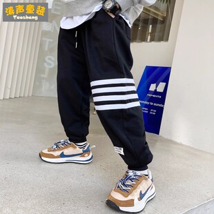 胖童男童裤子加肥加大秋季休闲裤儿童长裤大码运动裤男孩加绒卫裤