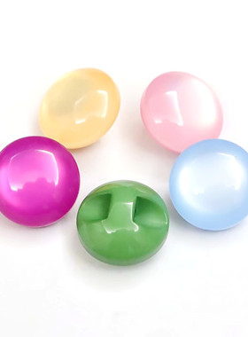 圆形衬衫扣子女绿色树脂毛衣开衫大衣纽扣衣服装饰扣蓝色10-25mm