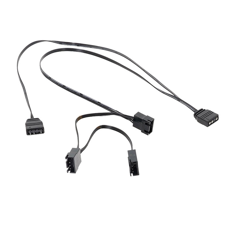机箱风扇转换电源线NZXT恩杰一分三Aer2 RGB 神光同步灯光转接线
