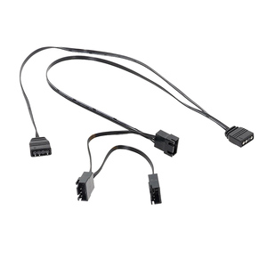 机箱风扇转换电源线NZXT恩杰一分三Aer2 RGB 神光同步灯光转接线