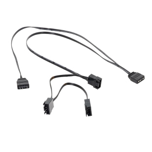 机箱风扇转换电源线NZXT恩杰一分三Aer2 RGB 神光同步灯光转接线