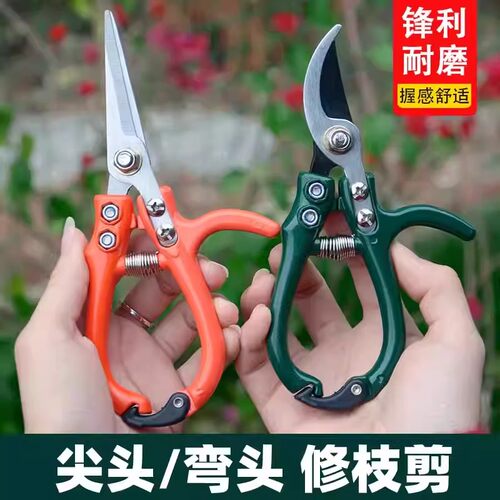 修枝剪子葡萄摘果剪 园林果树剪刀粗枝花剪 省力树枝修花园艺剪刀