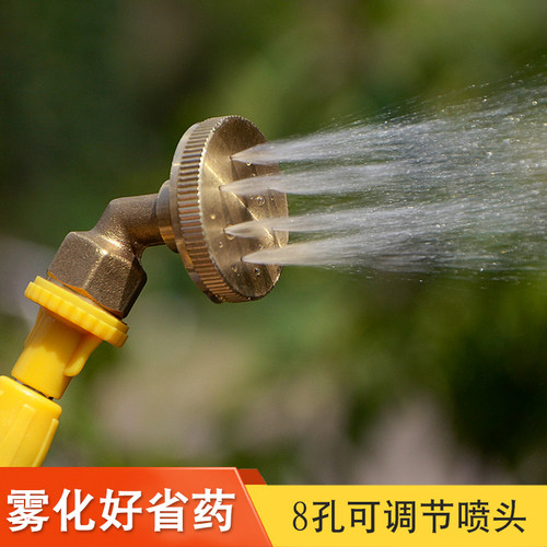电动喷雾器配件打药机8眼铜喷头