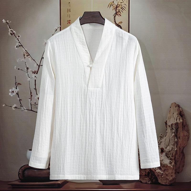 中国风男士唐装长袖T恤