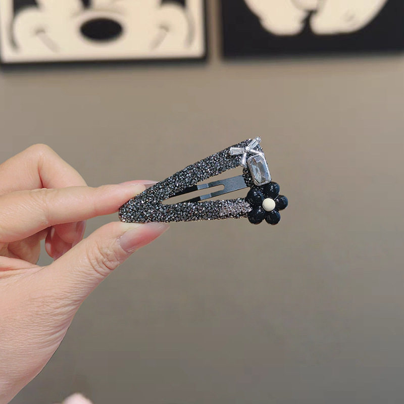 韩国精致三角bb夹ins百搭亮闪水钻掰掰夹气质轻奢刘海碎发夹头饰