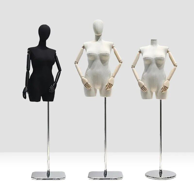 大码胖模特女装店半身大胸展示架欧美胖人偶半身服装支架大码婚纱