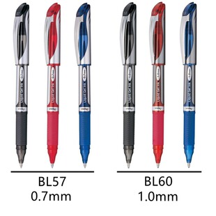 日本Pentel派通速干中性笔BL57/ BL60签字笔0.7/1.0mm可换笔芯LR7