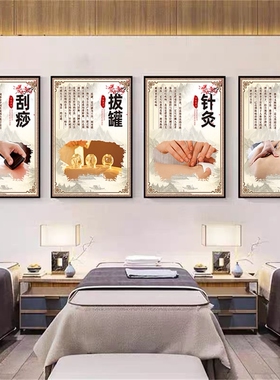 中医养生堂墙壁画装饰画