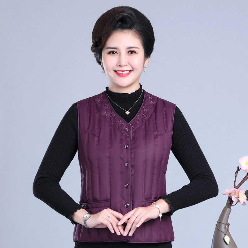2025秋冬轻薄羽绒马甲女装