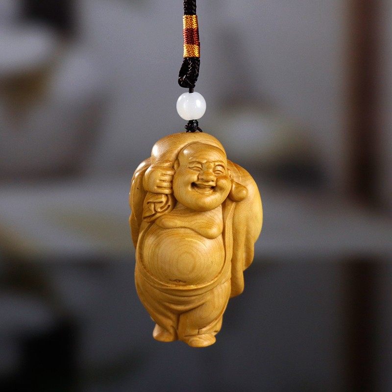 金匠大作木雕刻布袋弥勒佛手把件男士文玩开心招财佛像盘玩工艺品,家居饰品,根雕,淘宝优惠券,粉丝福利购,淘宝优惠卷